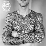 Tattoo by Jeroen Franken, Rob Deut, Marco Wallace #JeroenFranken #RobDuet #MarcoWallace #tribaltattoos #tribaltattooing #tribal #ancient #blackwork #pattern #linework #dotwork #shapes #abstract