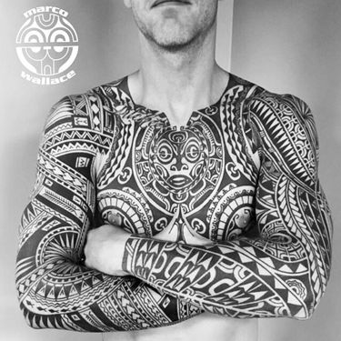 Tattoo by Jeroen Franken, Rob Deut, Marco Wallace #JeroenFranken #RobDuet #MarcoWallace #tribaltattoos #tribaltattooing #tribal #ancient #blackwork #pattern #linework #dotwork #shapes #abstract