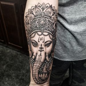 Ganesh indian God tattoo