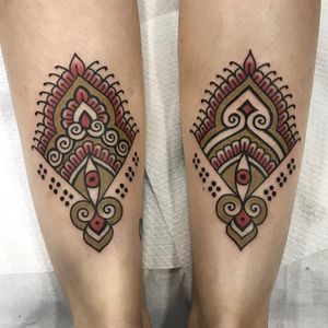 Tattoo by Cloditta #Cloditta #tribaltattoos #tribaltattooing #tribal #ancient #blackwork #pattern #linework #dotwork #shapes #abstract