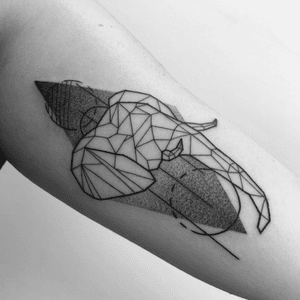 Done at logia tattoo bcn🔥🔥🔥 #geometry #elephant #dotwork #dotworktattoo 