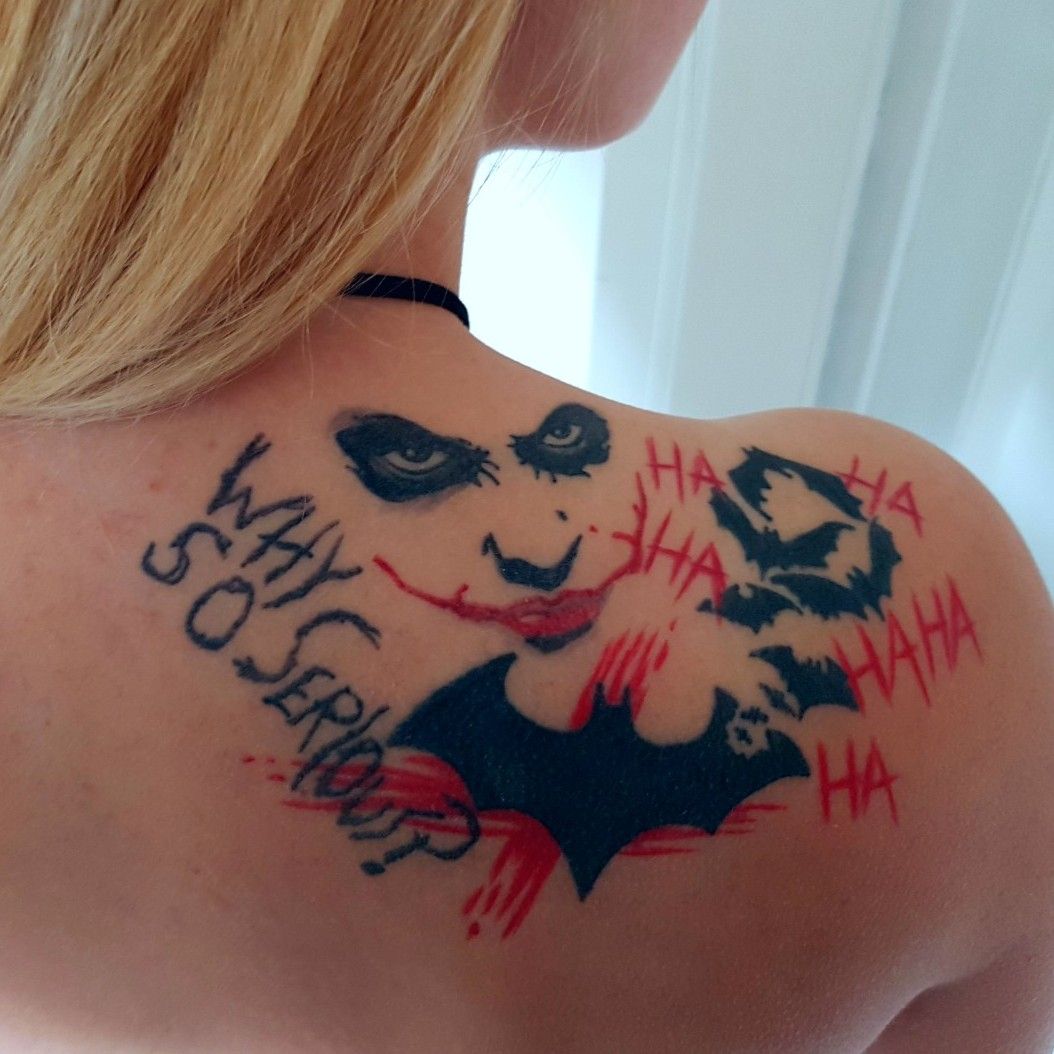 Tattoo uploaded by Aaron Tierney  Why so serious Joker Tattoo  Tattoodo