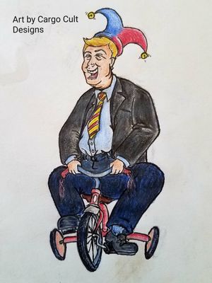 Trump on a Tricycle 