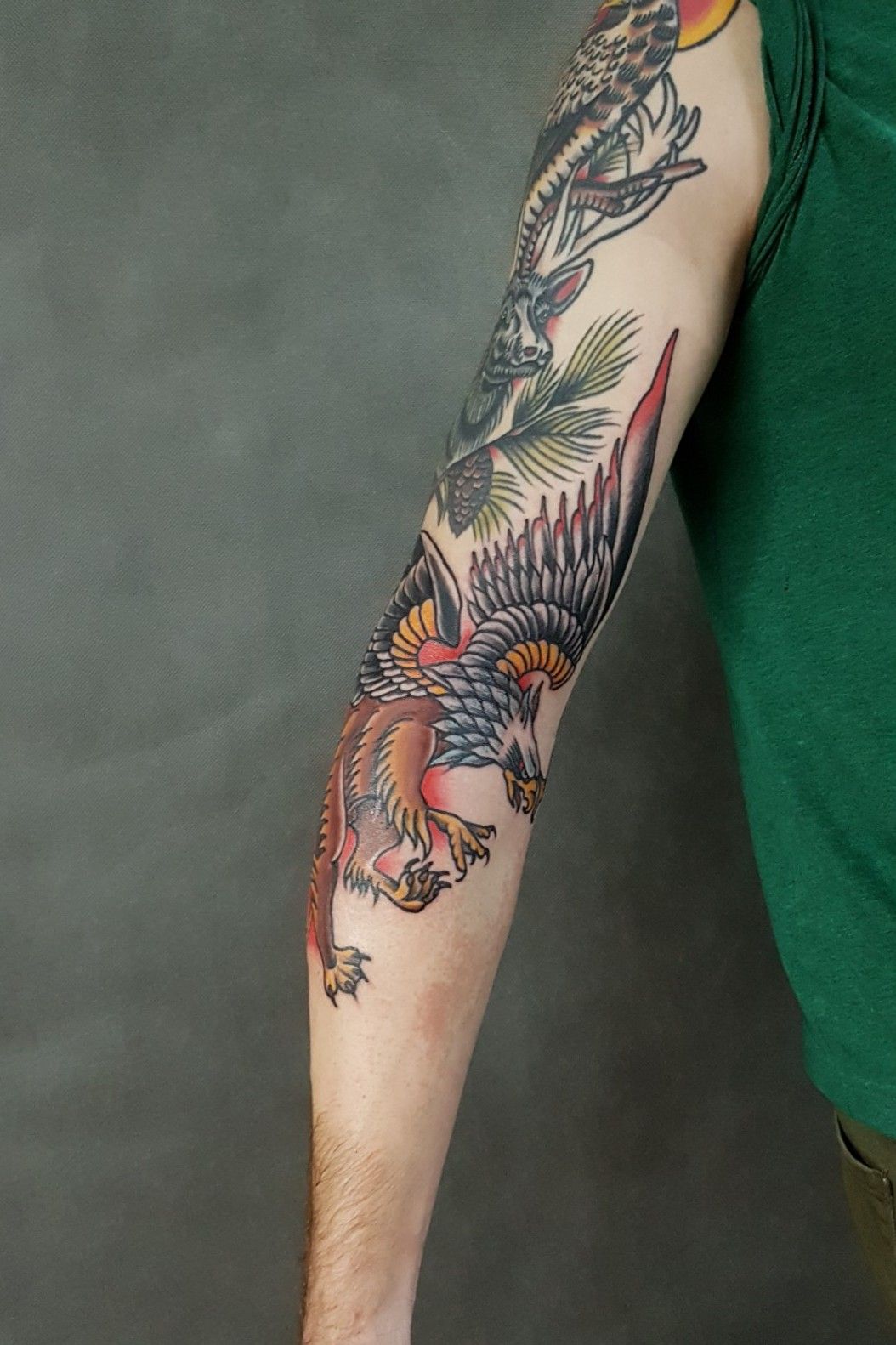 Traditional Griffin Tattoo  TATTOOGOTO
