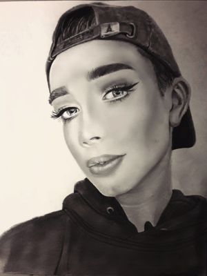 My drawing I did of James Charles! He liked it on my Instagram and commented on it! 