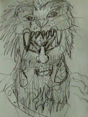 Grizzley wild man beast lion helmet