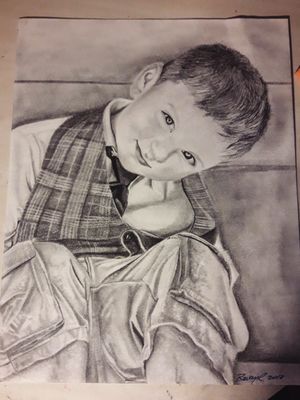A drawing that I did of my best friends nephew! 