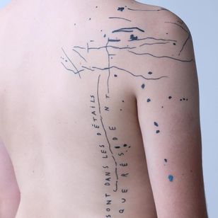 Tattoo by Maison Métamose #MaisonMétamose #MaisonMetamose #abstract #watercolor #illustrative #poetry #sketch