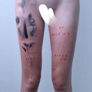Tattoo by Maison Métamose #MaisonMétamose #MaisonMetamose #abstract #watercolor #illustrative #poetry #sketch