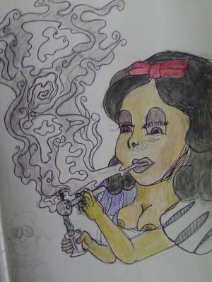  #smoke #dope #drugs #white girl #Snow White #boobs #high