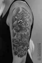 Leopard cub cover up. Part healed part fresh hence the filter to even it out to what it will look like completely healed 