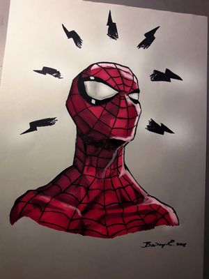 This whole drawing is colored by markers ( my first time using markers in a drawing ) 