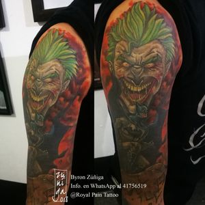 Healed tattoo from Batman and The Joker.
Available in Guatemala. bazpdesign@gmail.com ✌️