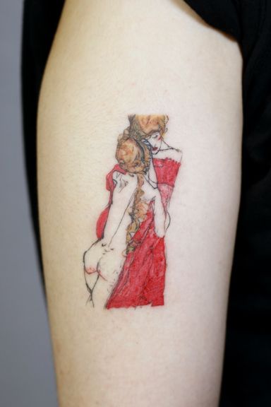 Mother and Daughter By Egon Schiele #egonschiele #motheranddaughter