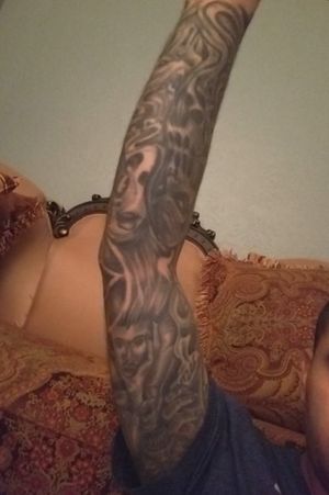 My sleeve from prison had it touched up by a couple artists out here in the free world.