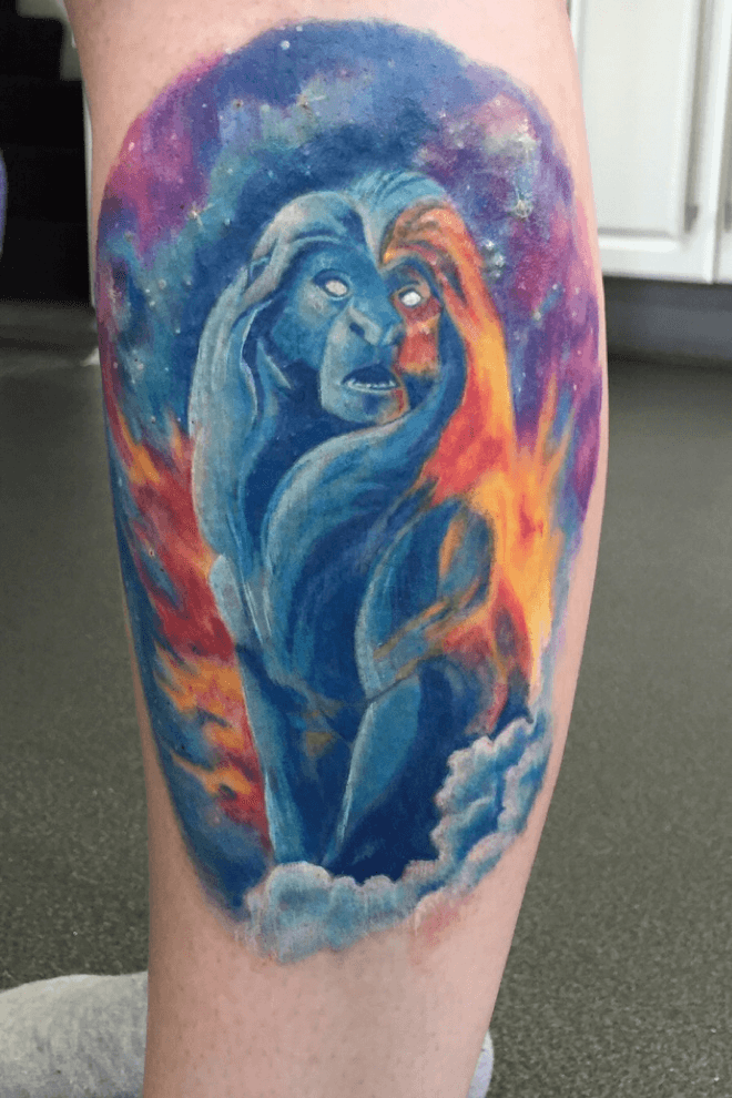 Tattoo uploaded by Alessandro Forestieri  Mufasa e simba releone  lionking  Tattoodo