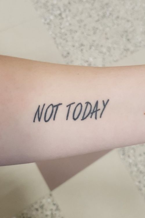 I took this for many reasons. Inspiration was a kpop song called Not Today. It has some inspirational lyrics that have helped me through things. It also reminds me not to hurt myself in any way even if I feel like I should.
