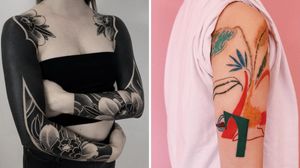 Tattoo on the left by Lupo Horiokami and tattoo on the right by Gong Greem #LupoKoriokami #GongGreem #beautifultattoos #beautiful