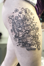 Alice in wonderland, disney tattoo