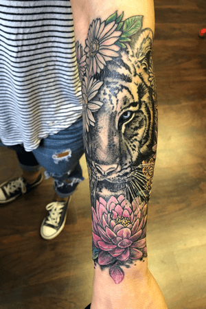 Tiger ans flower coverup
