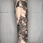 Tattoo by Vanpira #Vanpira #illustrativetattoos #illustative #klimt #lady #pattern #artnouveau #Judith