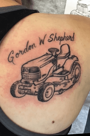 lawn mower tattoo