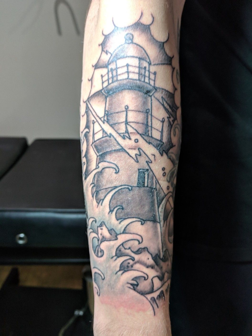 Lighthouse tattoo by Wagner Basei  Tattoogridnet