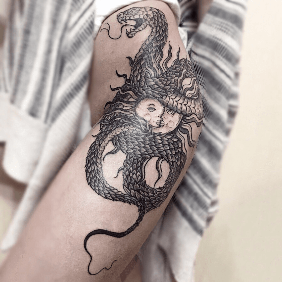 Peony Flower Snake Temporary Tattoos For Women Adult Skull Sun Serpent Fake  Tattoo Body Art Washable Half Sleeve Tatoos Sticker  Temporary Tattoos   AliExpress