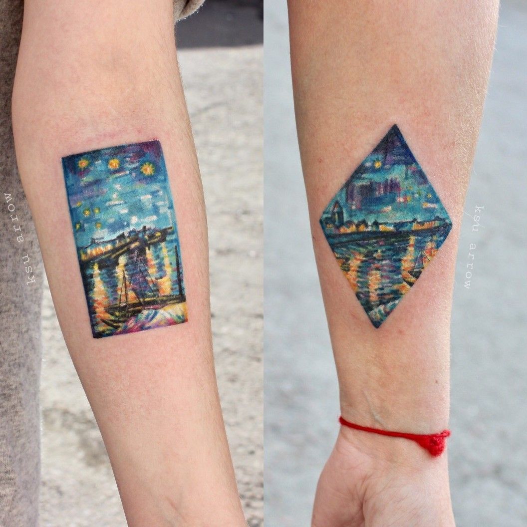 Starry Night Tattoo by allentattoo on DeviantArt