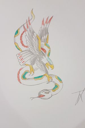 L'aigle et l'serpent #snake #eagle #snakeandeagle 