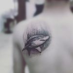 Great white shark inKed by K🦈 #tattoo #ink #tatttoos #worldfamousink#tattoodo #eikondevice #greenmonster #tattooaddictsouthafrica #gunwax #thelightningstation #tam #shark #sharktattoo #blackandgrey #blackandgreytattoo