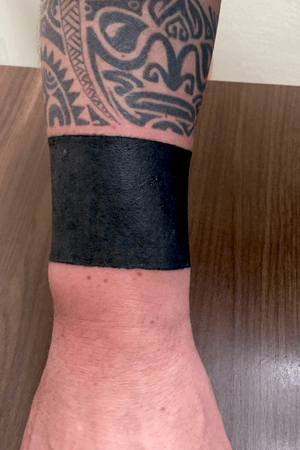 Black band wrist tattoo, cover up