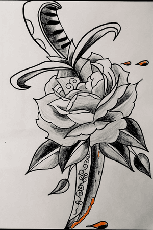 #knife #rose #traditional 
