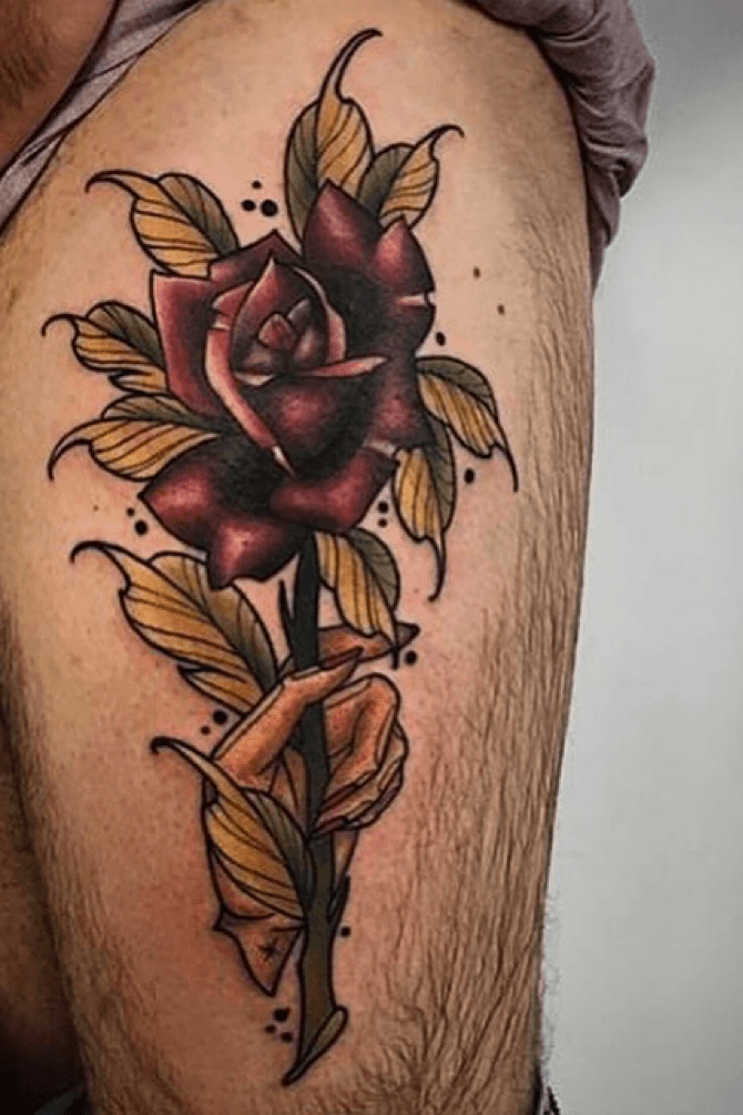 wilted rose tattoo  Google Search  Roses drawing Rose sketch Rose tattoo  design