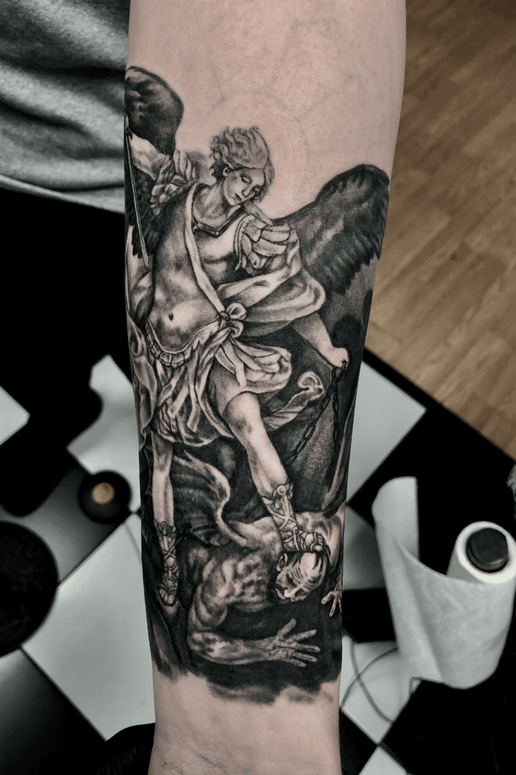 Azarja van der Veen on Twitter St Florian tattoo tattoos stflorian  firefighter fireman blackandgrey tattooer tattooist tattoowork ink  axe httptcohzT32NnqEx  Twitter