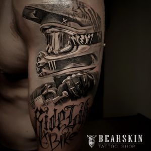 Tattoo by bearskin tattoo shop