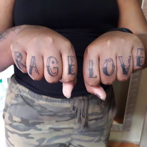 Rage and love trevo ink