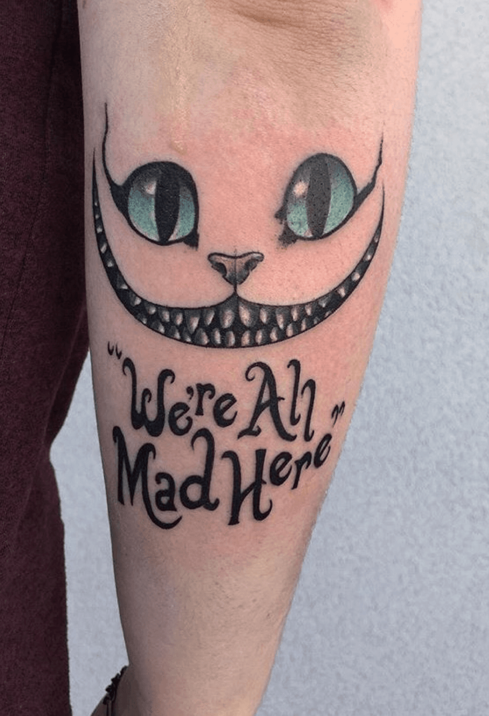 220 Cheshire Cat Tattoo Designs 2023 Simple Small Meaningful Ideas