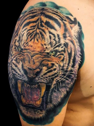 #healed #healedtattoo #tiger #tigertattoo #Argentina #ArgentianTattto #Argentinaink 