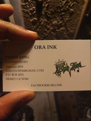 My business cards r in 