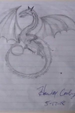 He drew this dragon that came from a tiny necklace pendant. I had to beg him for 30 minutes to sign it for me. He said "Ok, but I looks like a kindergartner drew that shit". Harold Cooley passed away the very next day of a heartattack. June 3, 1963 to May 18, 2018