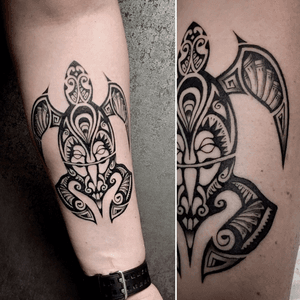 #tattooart #Black #maori #turtle 