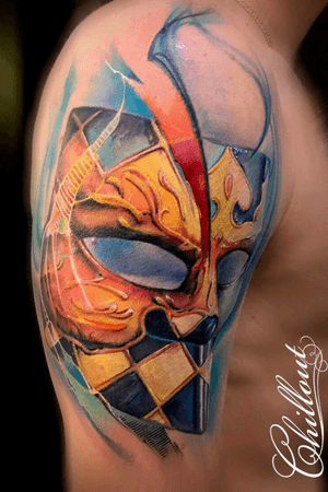 #mask #tattoo #tattooartist #MaxKatsubo #Katsubo #chillouttattoo #chilloutworkshop