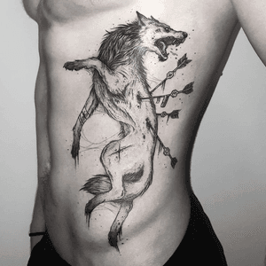 Wolf on ribs