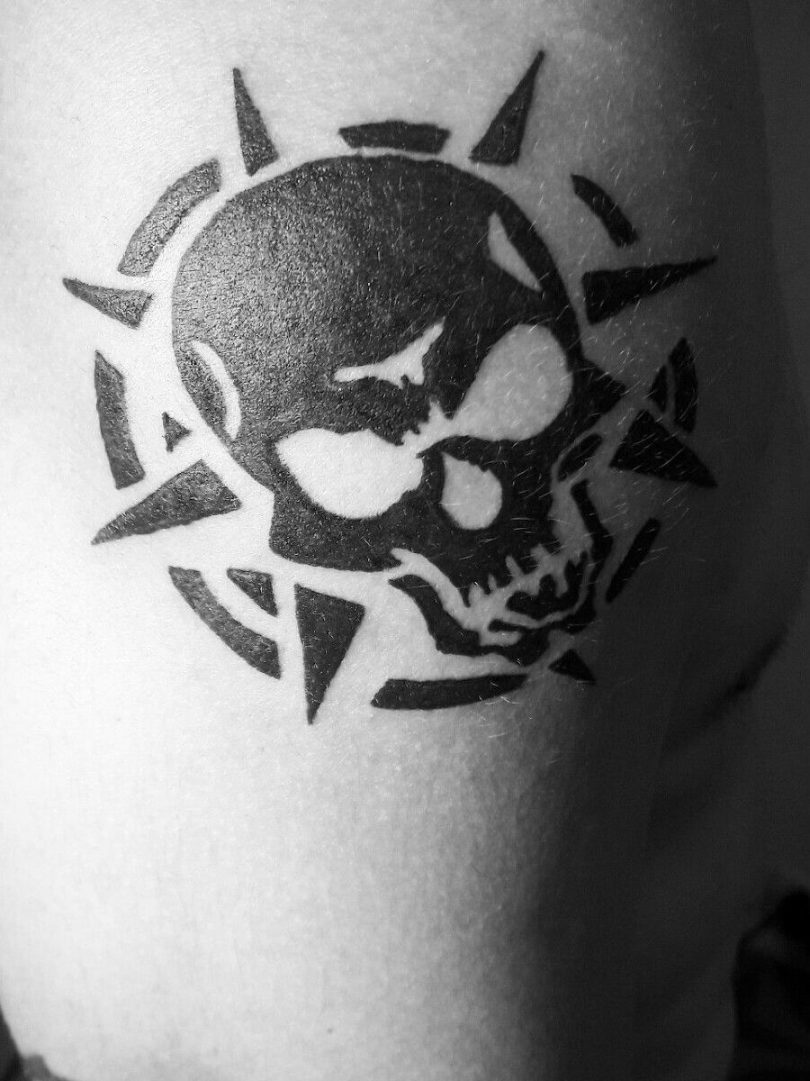 Punisher Tattoo Black And White HD Png Download  vhv
