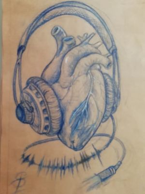 #Headphonesandheart #musiclove #draw #Sketchdraw 