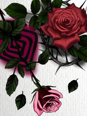 Rose sketch #blackink #black #dark  #neotraditional #neotrad  #sketch #drawing #rose #olcoloure #rosetattoo #neotraditionaleose 