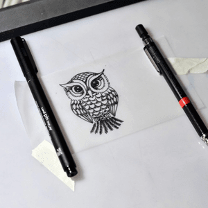 #owl #tattoosketch 