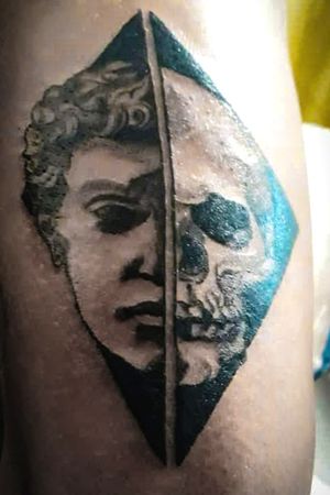 Esculral y Carabela tattoo by: Drewm_tattoo