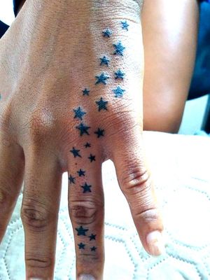 Stars fall tattoo by: @drewm_tattoo